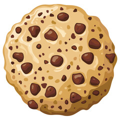 Cookies with Crumbs Icon Cartoon Vector Illustration