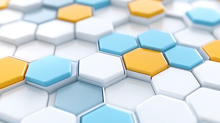 Hexagonal pattern design abstract background digital art modern aesthetic top view geometry