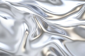 Silvery, smooth, flowing fabric texture