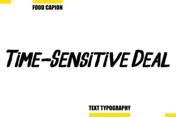  Time-Sensitive Deal Vector Typography Text Illustration For Special Offer Banner