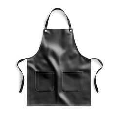 Stylish Black Apron with Two Pockets Mockup Professional Kitchen Cooking Apron Design
