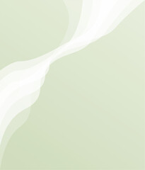Illustration with soft green translucent curved lines
