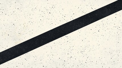 Fototapeta premium A diagonal black stripe on a white background.