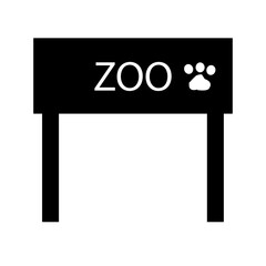 zoo sign vector