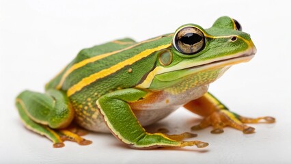 Naklejka premium African Tree Frog on studio background 