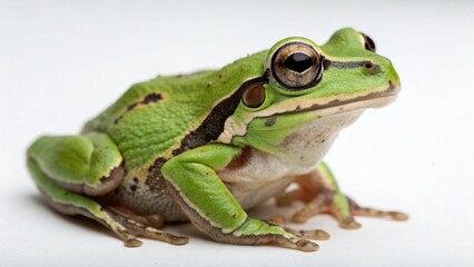 Naklejka premium African Tree Frog on studio background 