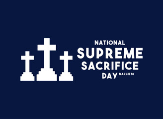 Fototapeta premium National Supreme Sacrifice Day. March 18.