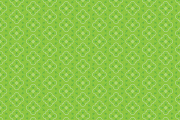 Green Geometric Pattern: An eye-pleasing seamless pattern composed of geometric shapes in various shades of green creates a vibrant backdrop suitable for diverse design applications.
