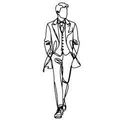 vector illustration of a man