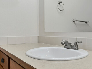 Modern residential bathroom interior