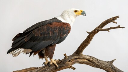 Fototapeta premium African Fish Eagle on studio background 