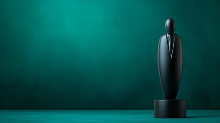 Sleek black vase, a stunning centerpiece for modern interior design elegant