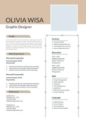 Fototapeta premium Innovative Modern Resume Templates for Job Seekers