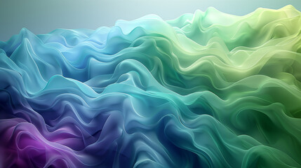 Obraz premium Green and blue gradient background. A vague abstract illustration