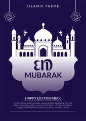 Stunning Eid Mubarak Template for Eid Celebrations