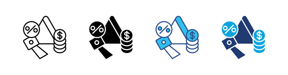 Promotion Multi Style Icon Set Vector 