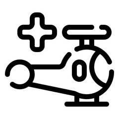 emergency chopper icon