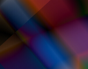 Fototapeta premium Abstract composition sketch in dark blue contrast