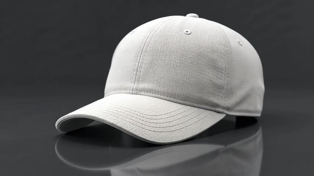 Blank White Baseball Cap Mockup: Perfect for Branding and Design