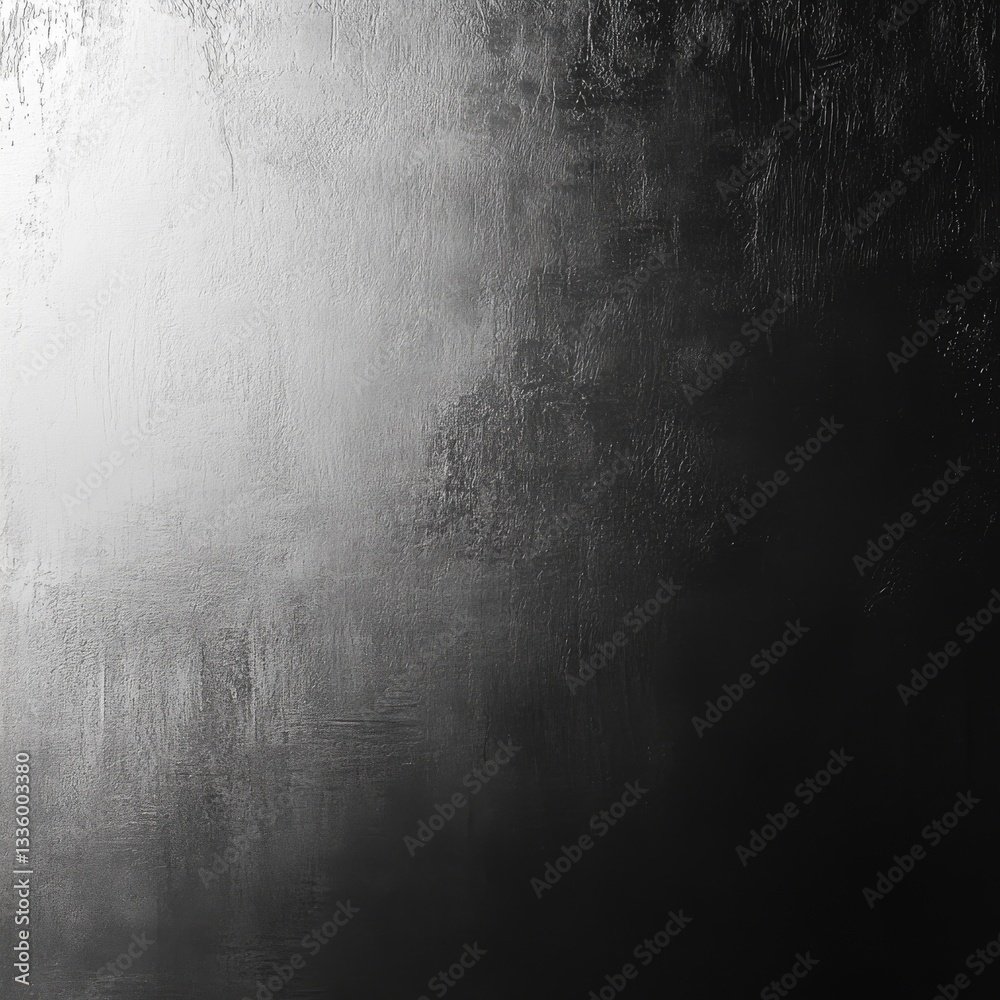 Leinwandbilder abstract gradient in black and white with texture - a modern artistic background for graphic design