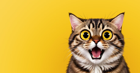 Wide-Eyed Funny Cat – Cute and Hilarious Shocked Expression