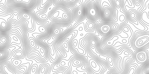 Abstract Topographic contour map. Vector cartography illustration. Modern design with White background with topographic wavy pattern design. Illustrations of maps Abstract Geometric 