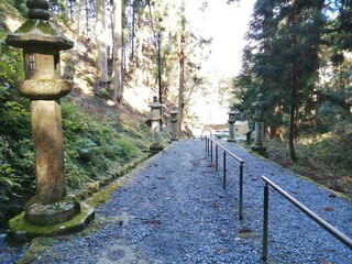 "Enryakuji" written in Japanese. Enryakuji Temple on Mount Hiei, located in Kyoto and Shiga prefectures, Japan.