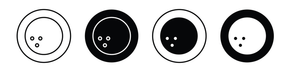 Bowling ball vectors icons graphics pack