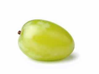 A green grape isolated on white