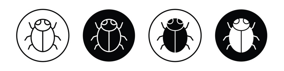 Bugs vectors icons graphics pack