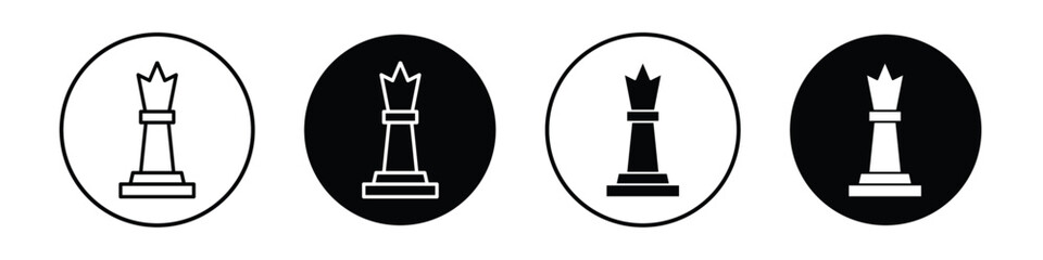 Chess queen vectors icons graphics pack