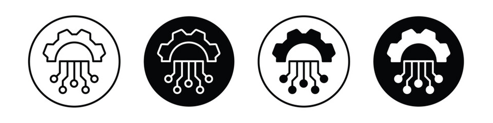 Digital transformation vectors icons graphics pack