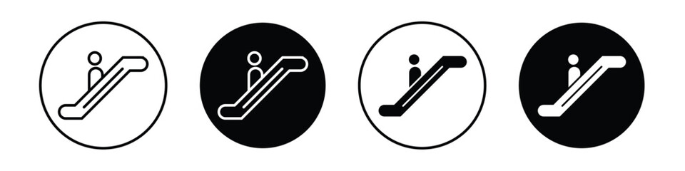 Escalator vectors icons graphics pack