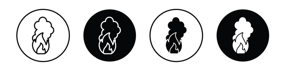 Fire smoke vectors icons graphics pack