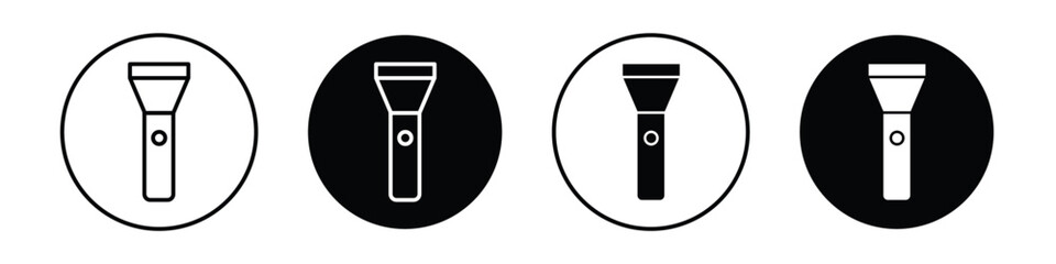 Flashlight vectors icons graphics pack
