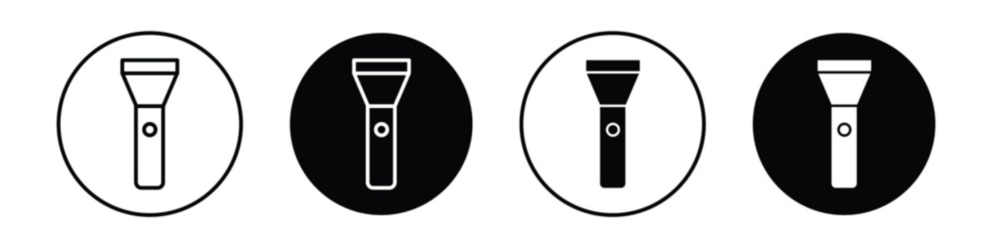 Flashlight vectors icons graphics pack