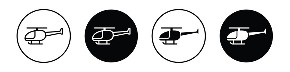 Helicopter vectors icons graphics pack