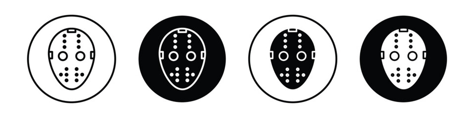 Hockey mask vectors icons graphics pack