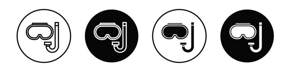 Mask snorkel vectors icons graphics pack