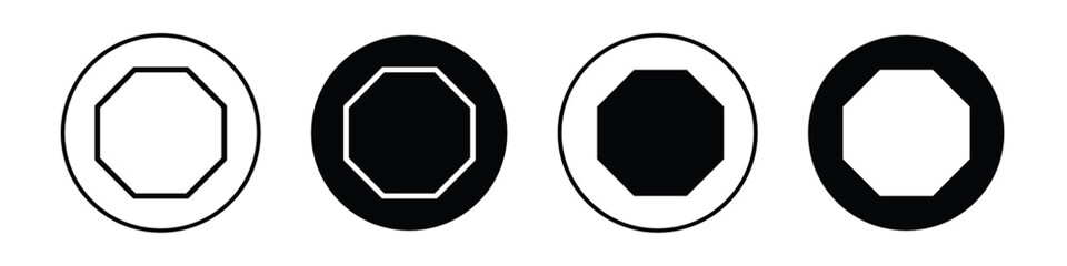 Octagon vectors icons graphics pack