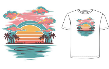 Summer t shirt design