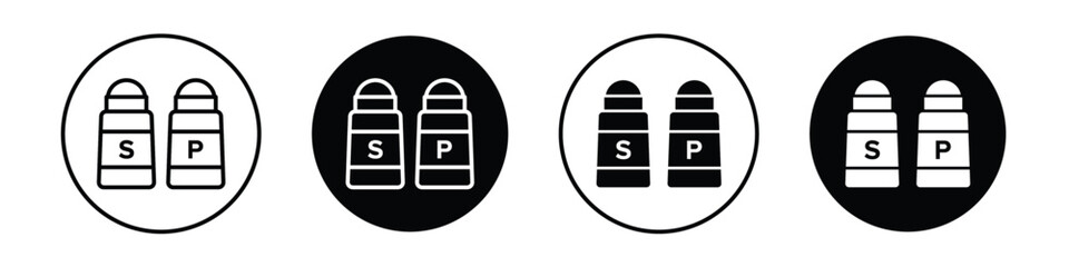 Obraz premium Salt pepper vectors icons graphics pack