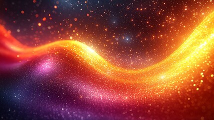 Obraz premium Abstract Gold Orange Purple Wave Background Texture