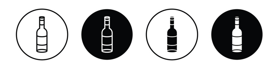 Wine bottle vectors icons graphics pack