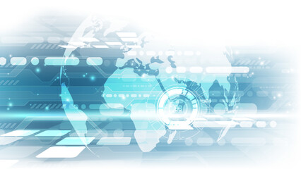 Abstract future technology concept background. Vector illustration for your graphic design.