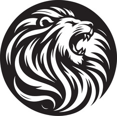 Fototapeta premium Majestic Lion Silhouette Vector Bundle