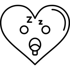 Sleep Heart Icon