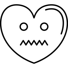 Disgusted Heart Icon