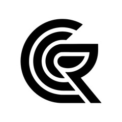 CR Letter Logo with an elegant modern and unique monogram Logo