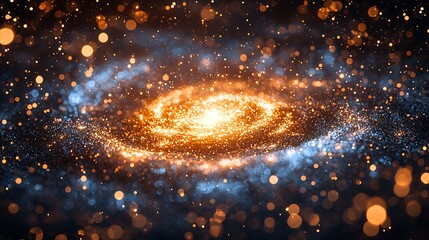 Cosmic Swirl Abstract Galaxy Background